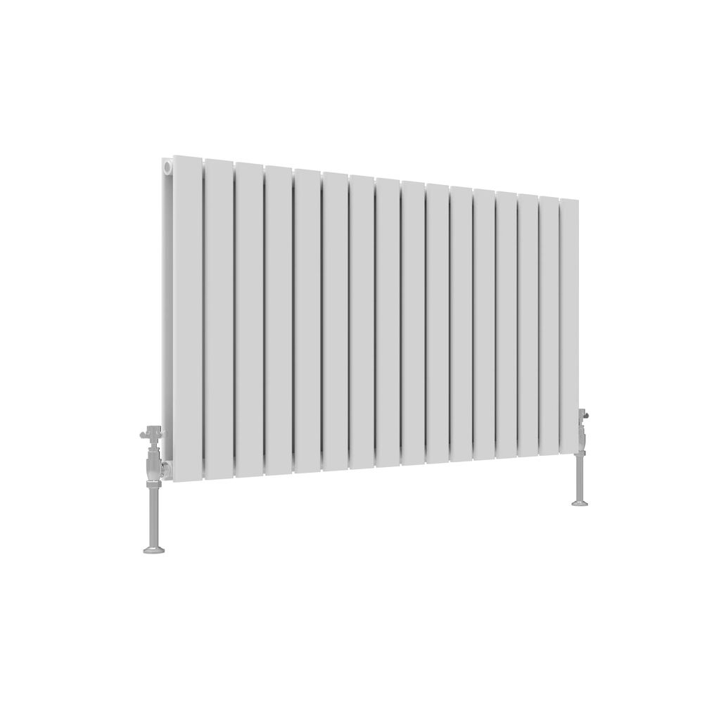 JTP Enzo White 600mm x 1212mm Flat Panel Horizontal Designer Radiator Cut Out